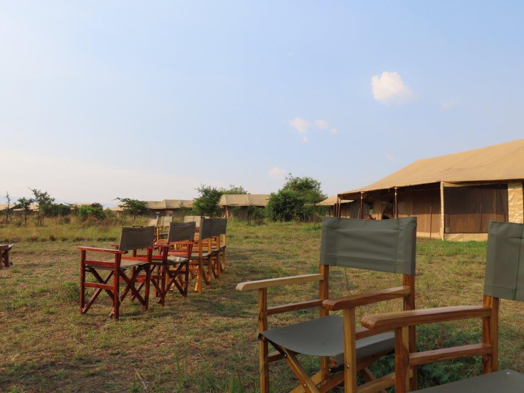 The Campfire area at Kenzan Tented Camp - this is where people discuss What’s a Tanzania Safari really like?