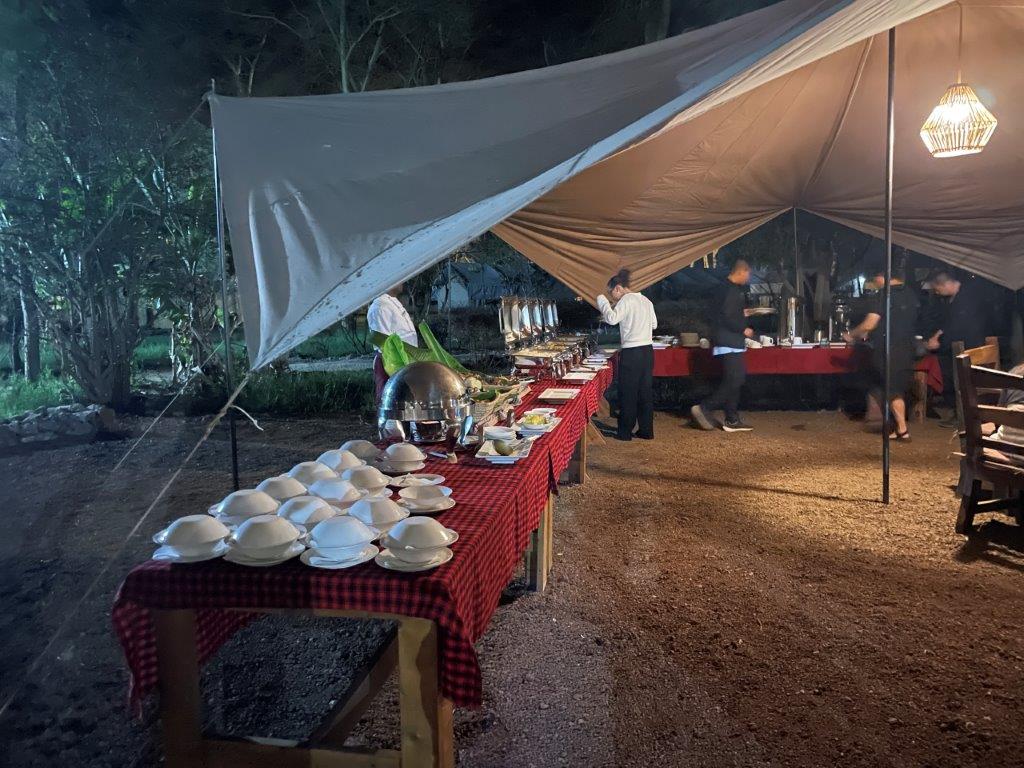 Buffet at the dining hall