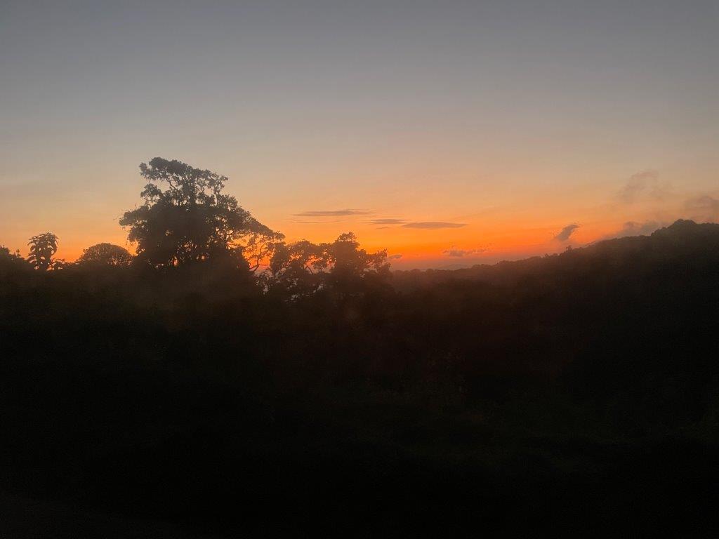 Colorful Sunrise over the Ngorongoro Crater