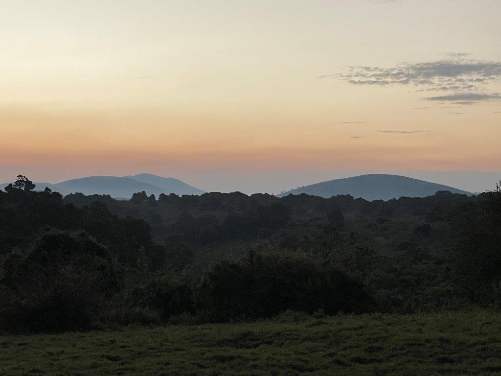 The sunset at the Rhino Lodge