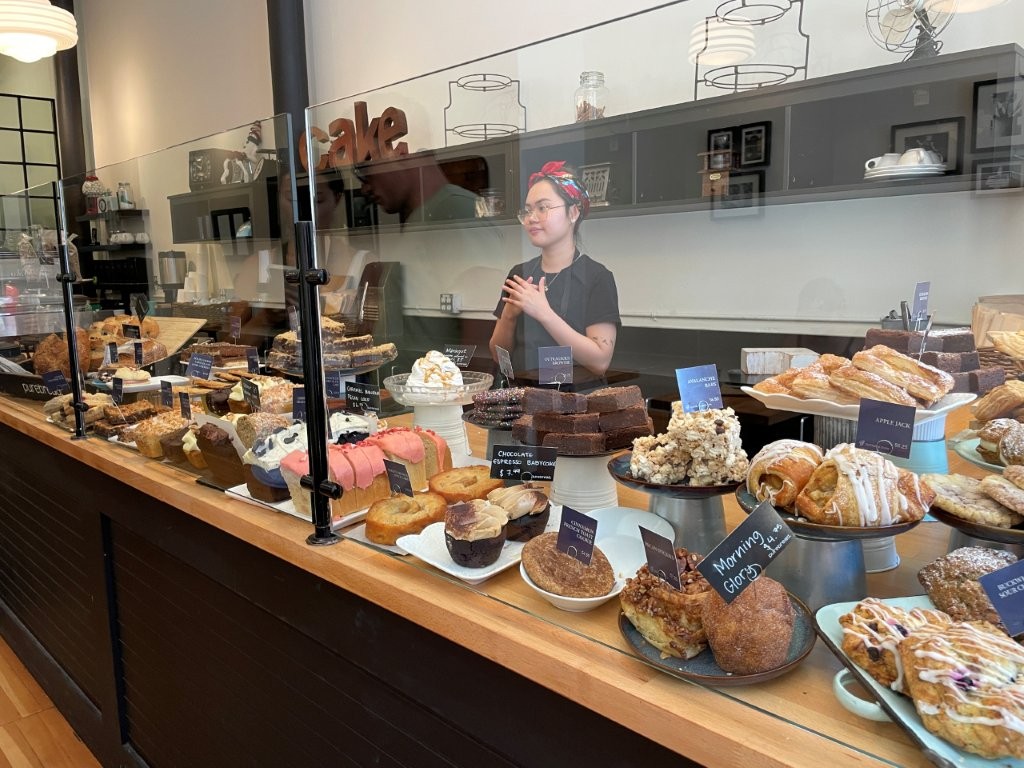 The shelves in this shop are filled with yummy breads, pastries, cookies and treats. The shop is called Pure Bread Bakery and it's a "must do" on your Vancouver Itinerary!