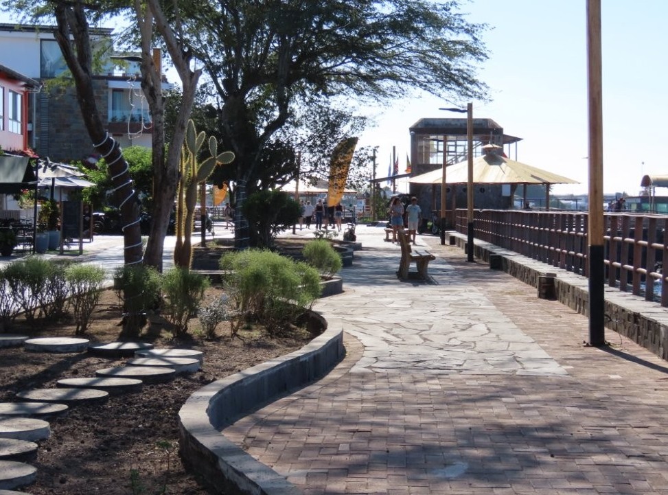 The waterfront promenade in Puerto Baquerizo Moreno is one of the best places for a scenic walk on San Cristóbal.